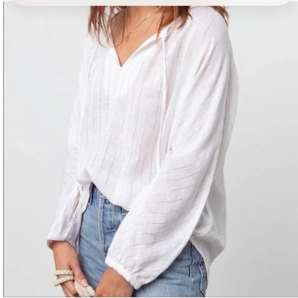 Rails Finn Rose Striped Tunic Top Size Medium